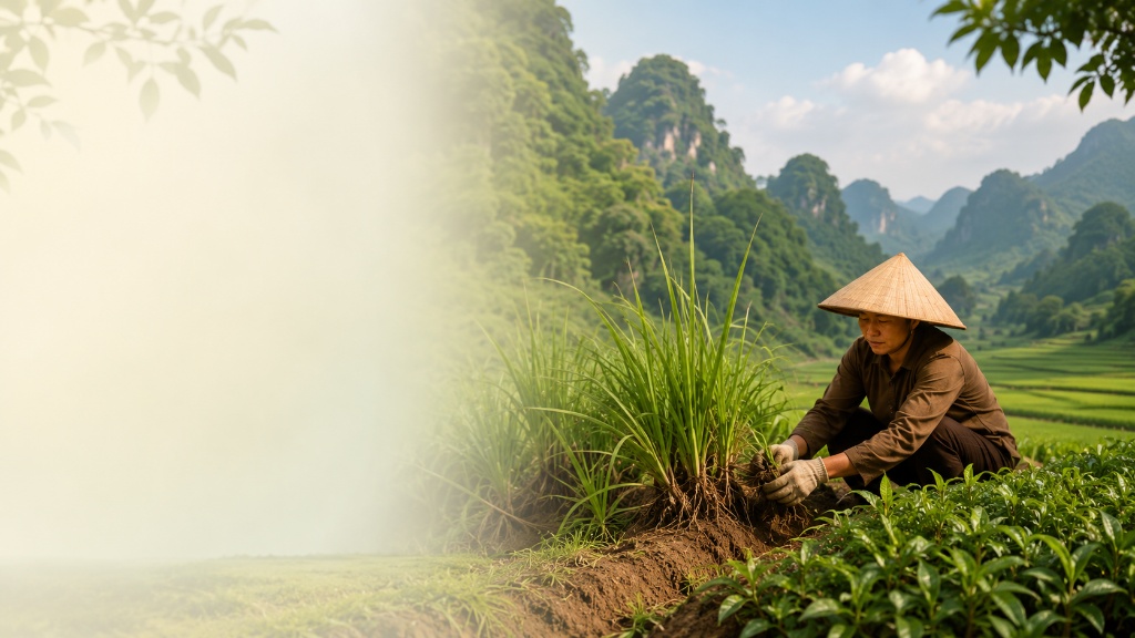 Bó Vetiver thủ công